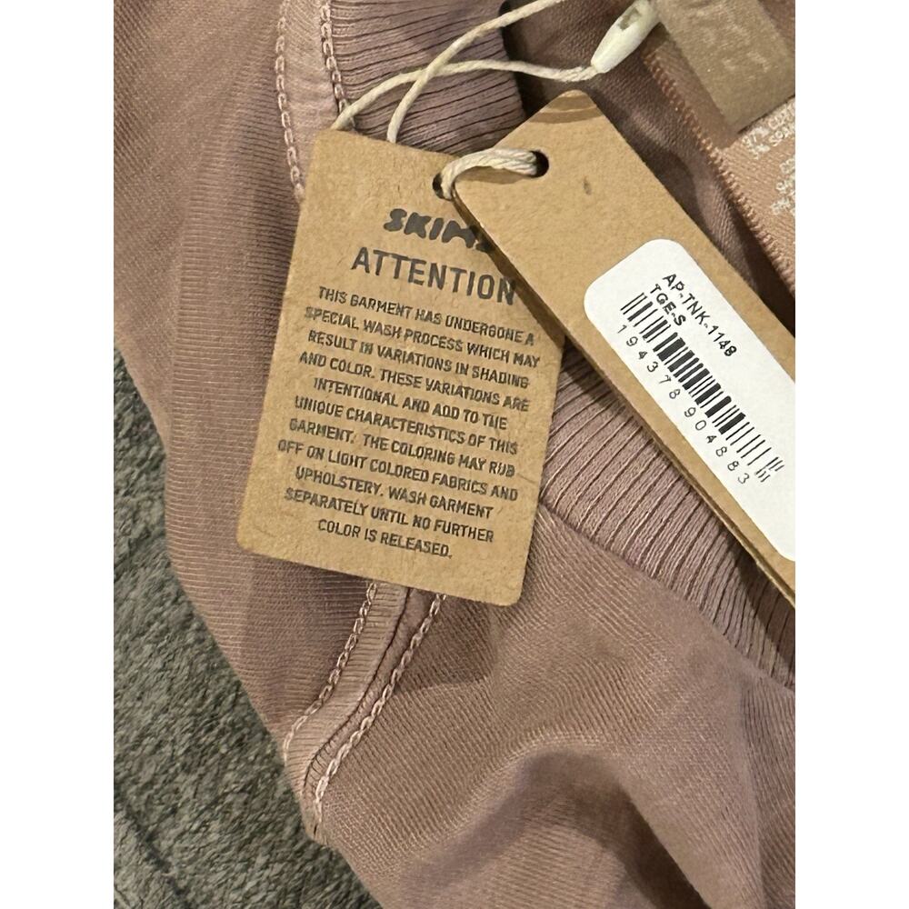 NWT Skims Womens Brown Basic Cropped Shirt Size S - Picture 4 of 4